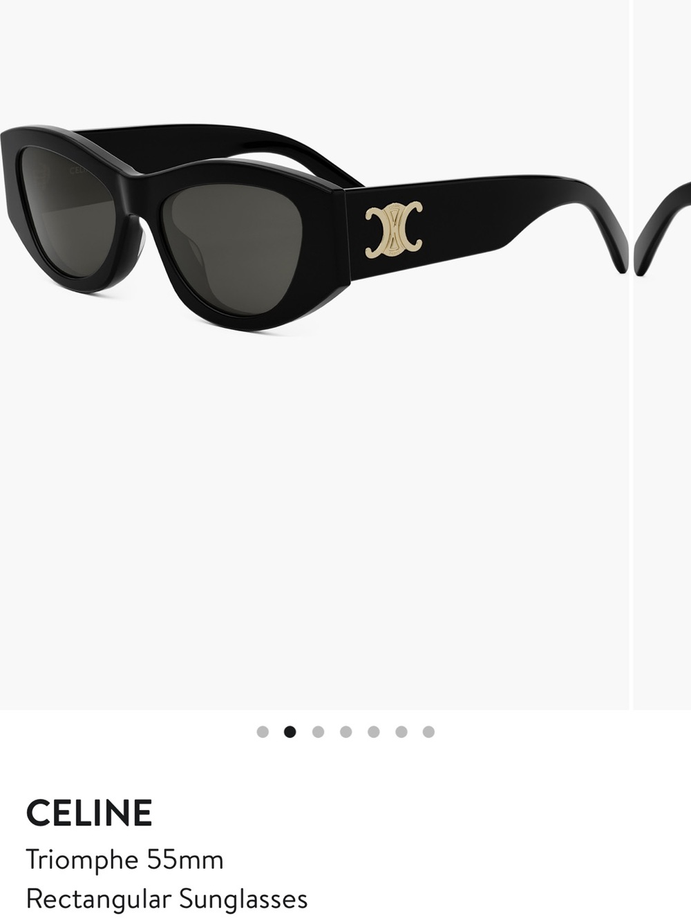 Celine Triomphe Rectangle Sunglasses
